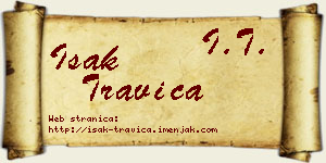Isak Travica vizit kartica